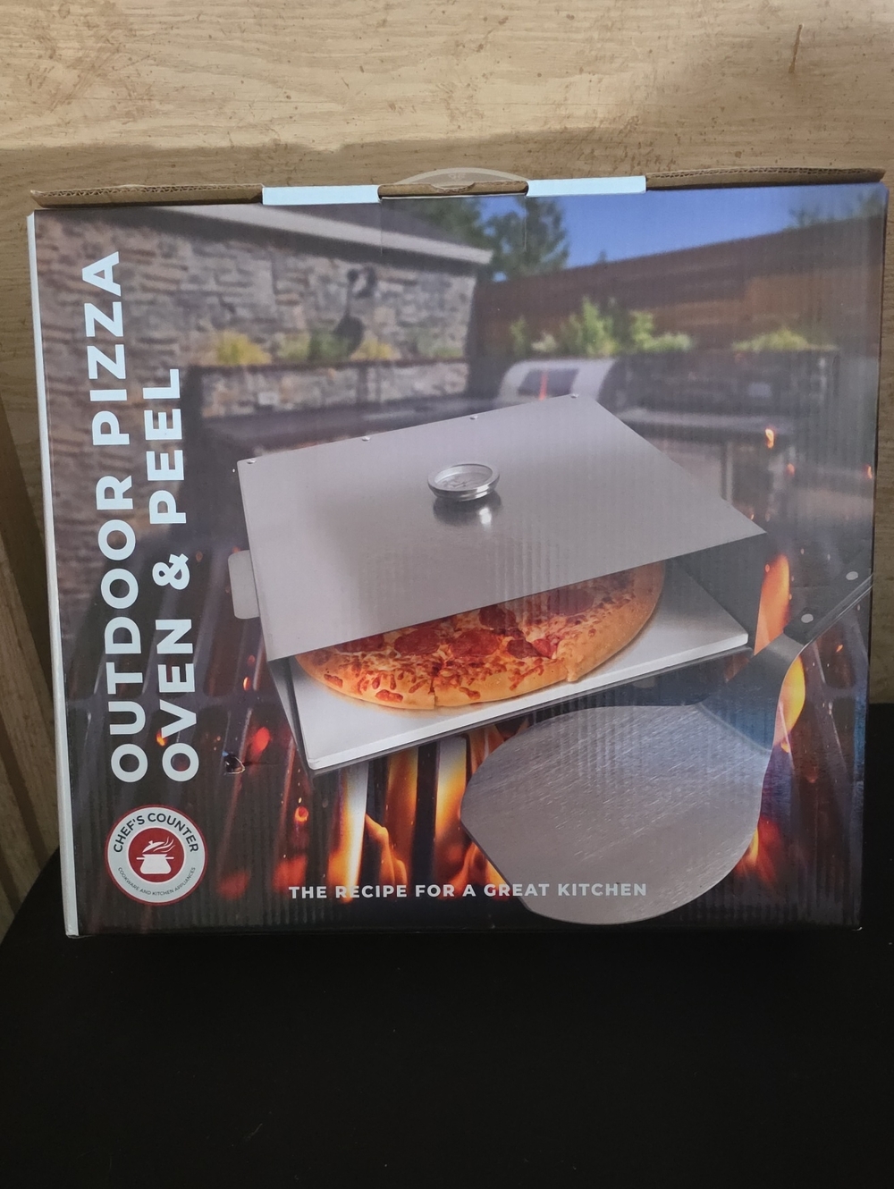 Outdoor Pizza Oven & Peel - Stainless Steel (Silver) Brand New Upoened Grae $45